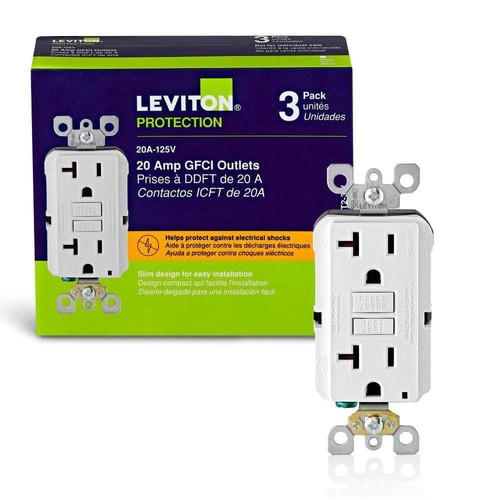 Leviton gfnt2 20a self test - 20a, self-test